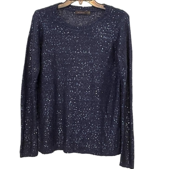 The Limited sweater, size Medium, blue silver sparkly, navy blue,Limited Sweater - Picture 16 of 16